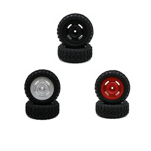 Alloy Metal Wheel Rim Tire Fits RC Crawler 1/24 Axial SCX24 AXI90081 00001 00002 - Picture 1 of 7