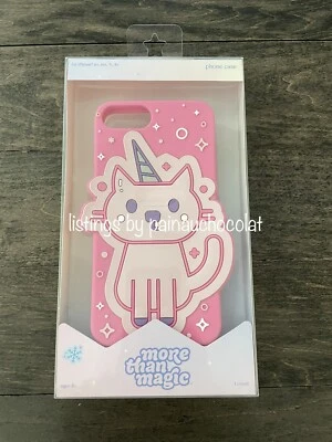 NEW More Than Magic Apple iPhone Case 6+  6s+ 7+ 8+ Plus Pink Kitty Cat Unicorn - Image 1 of 4