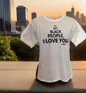 Black Lives Matter T-Shirt “To My Black People I Love You” Youth Sz Large - Picture 1 of 7