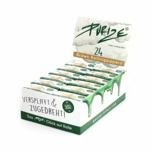 Purize Marrone Rotoli Endlospaper Drehpapier Rollingpaper 24er Scatola - Foto 1 di 3