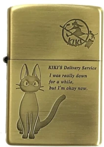 ZIPPO lighter Studio Ghibli Gigi The Witch's Delivery Service Antique Gold NZ-11 - Picture 1 of 7