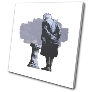 Street Graffiti Museum Banksy Hi Res SINGLE CANVAS WALL ART Picture Print - Picture 1 of 1