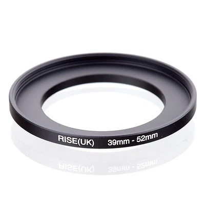 Camera 39mm Lens to 52mm Accessory Step Up Adapter Ring 39mm-52mm Black - Image 1 of 4