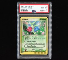 PSA 8 NM MINT - 2003 EX Dragon - Roselia Holo 9/97 - Nintendo E-Reader Foil Rare