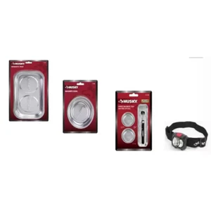 Magnetic Small Parts Tray Set with Pickup Tool and 300 Lumens Head Lamp - Picture 1 of 12