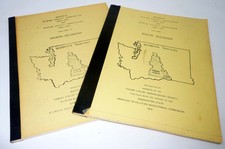 Conjunto De 2 Yakima Benton County Nascimento Da Morte Records 1869-1907 Genealogia Washington