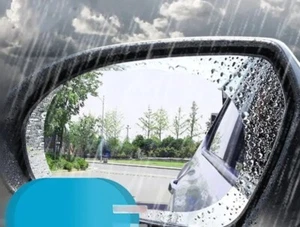 2-teiliges Set Auto-Rückspiegel Anti-Regenfolie Anti-Beschlag Klare Folie Schutz - Bild 1 von 4