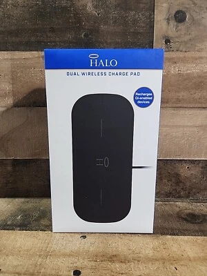 Halo Dual wireless charging pad made for apple airpods, iPhone, Samsung - Image 1 of 3