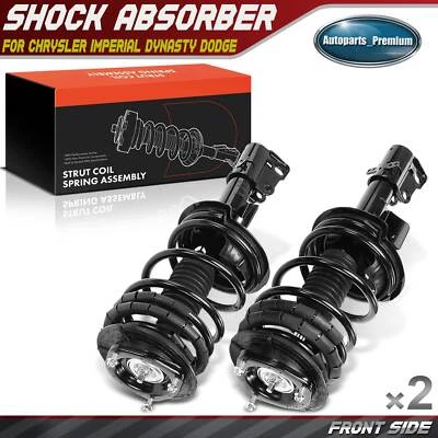 2x Conjunto completo de puntal delantero y resorte helicoidal para Chrysler Dynasty Dodge Foto 1 de 4
