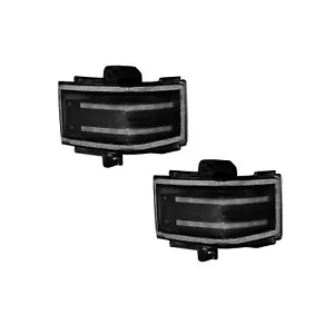 Recon White LED Scanning Smoked Mirror Lights For 2017-2019 Ford Super Duty - Picture 1 of 13