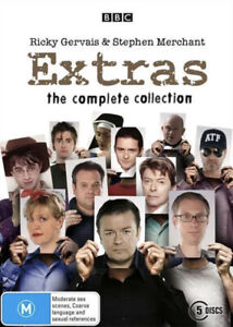 Extras - The Complete Collection DVD Boxset 5 Discs VGC BBC FREE AUS POST