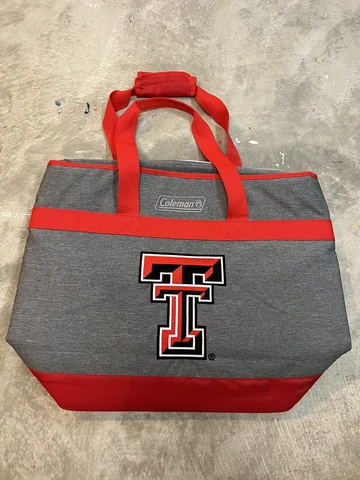 NEW COLEMAN RAWLINGS INSULATED COOLER TOTE BAG TEXAS TECH RED RAIDERS 21”x16" Cover