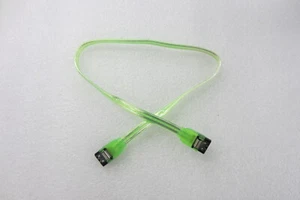 SATA II Cable 18 Inch inch with Metal Latch in UV GREEN - Picture 1 of 1