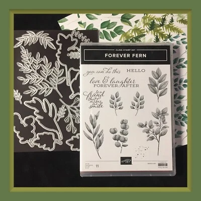 Stampin Up! Estampillas y troqueles Forever Fern y DSP *NUEVO* #476 Foto 1 de 4
