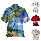 Men'S Summer Vacation Tourism Beach Fashion Trend Leisure 3d Pocket T Shirt Pack