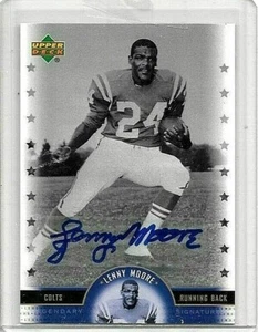 AUTÓGRAFO CERTIFICADO LENNY MOORE 2005 CUBIERTA SUPERIOR NFL LEGENDS LEGENDARIAS FIRMAS - Imagen 1 de 1