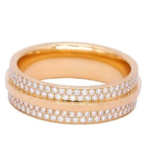 Tiffany & Co. 18k Gold 0.57CT Diamond T Pave Ring Size 6 w/ Box $10,300 retail - Picture 1 of 8