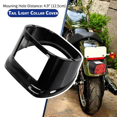 Cubierta de luz trasera de freno ABS negra para Harley Electra Glide Ultra Classic Fat Boy Foto 1 de 4