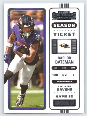 Rashod Bateman - 2022 Contenders - Base #6 - Ravens - Image 1 of 2