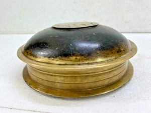 OLD VINTAGE RARE HANDMADE SOUTH INDIAN BRONZE GOOD SOUND URLI BOWL,KICHANWARE - Picture 1 of 12