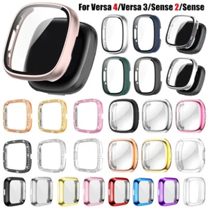 For Fitbit Versa 3 4 Sense 2 Full Screen Protector PC TPU Case Shockproof Cover - Picture 1 of 64
