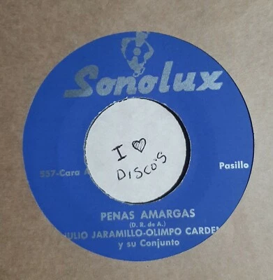 JULIO JARAMILLO OLIMPO CARDENAS- PENAS AMARGAS - SOLITARIO - ♫ NEW SONOLUX 557 Foto 1 de 2