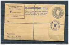 Greait Britain  Inland Register Letter Unused
