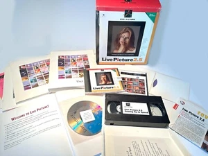 USED LIVE PICTURE 2.5 Mac OS Computer Software Program 1996 | Disks Books Video! - Photo 1/7