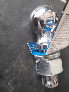 Draw-Tite #63836 Trailer Hitch Ball, 2-5/16 in. Dia, 14,000 lbs. Chrome 1 1/4" S - Picture 1 of 3