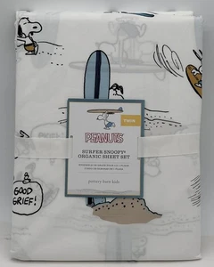 Pottery Barn Kids Surfer Snoopy Bio DOPPELSBLECH-Set ~ bunt - Bild 1 von 2