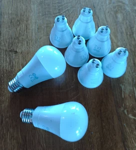 8x Livarno Zigbee LED (6× GU10, 2× E27) – Farbe, gebraucht - Bild 1 von 4