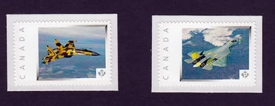 FIGHTER JETS, Military = Set of 2 picture postage stamps MNH Canada 2013 [p3-j2] - Image 1 of 2