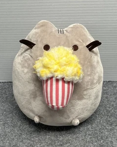 GUND Pusheen Holding Popcorn 10" Plush Movie Night - Picture 1 of 4
