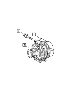 Genuine Mopar Alternator Pulley 5117591AA - Picture 1 of 1