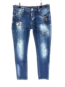 DSQUARED2 Men Denim Straight Leg Jeans Size 50 - W34 L31 - Picture 1 of 9