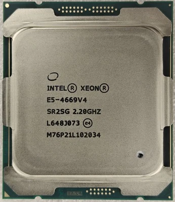 Intel Xeon E5-4669 V4 2.20GHz 22 core 44 threads 135W LGA-2011-3 CPU processor - Image 1 of 2