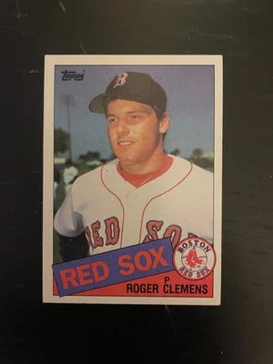 Tarjeta de béisbol 1985 Topps #181 Roger Clemens Rookie Foto 1 de 2