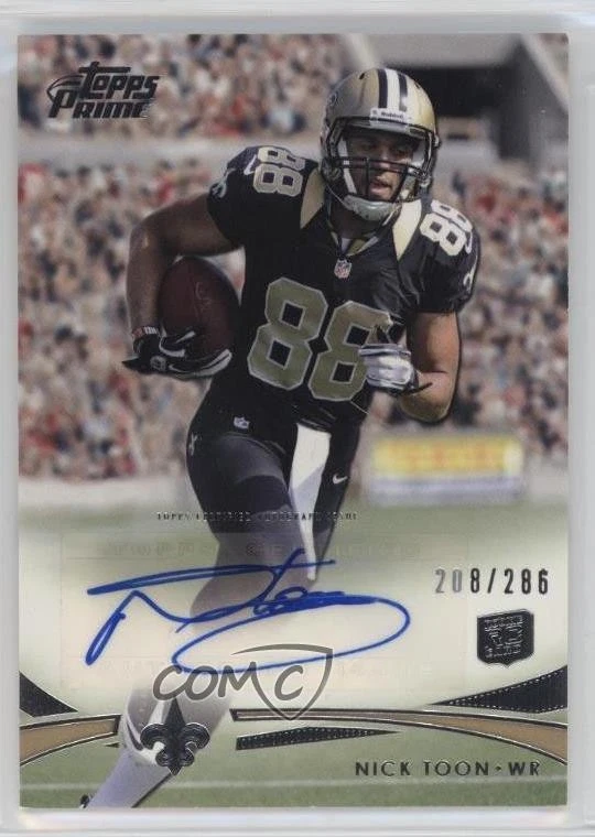 2012 Topps Prime Rookie Auto /286 Nick Toon #6 Auto RC - Image 1 of 2