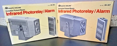 2 Safe House Pulsed Beam Infrared Photorelay Alarms 49-310/49-307 In Opened Box - Image 1 of 4