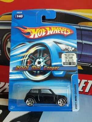 Hot Wheels 2005-140 2001 Mini Cooper Black Factory Sealed Hologram - Image 1 of 4
