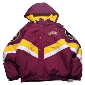 Vintage FSU Florida State Seminoles Starter Full Zip Hoodie Jacket Size L NWT - Picture 1 of 7