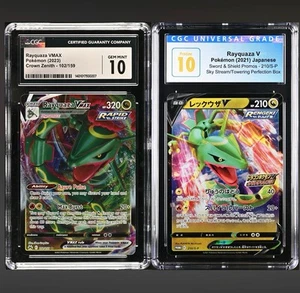 Pokemon Card JPN 210/S-P Rayquaza V Pokemon & VMAX #102 Campaign Promo PSA 10 GM - Picture 1 of 5