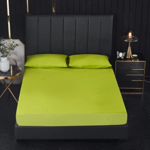 100% Waterproof Fitted Mattress Protector Bed Sheet Anti-Slip Single Double King - Picture 1 of 20