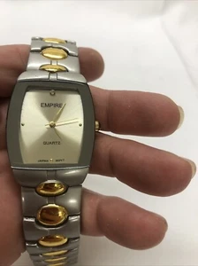 EMPIRE Stainless Steel Back Water Resistant Men’s Watch With Diamond - Picture 1 of 17