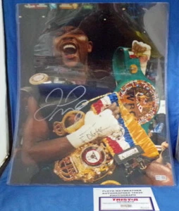 Cinturones de Campeonato Autografiados Floyd Mayweather 16x20 Fotografía Tristar Certificado de Autenticidad Hal - Imagen 1 de 2