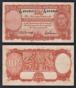 Banconota Australia 10 shillings (1942) P.-25b BB/VF - Imagen 1 de 1