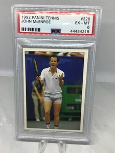 1992 Panini Tennis #226 John McEnroe PSA 6 (Total Pop in all grades 5)