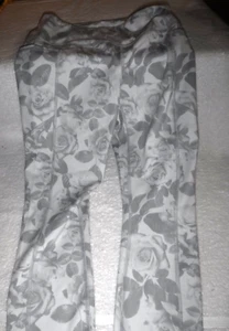 Leggings Muuv donna stampa rosa lunghezza Capri attivi taglia S pantaloni yoga grigio crop - Foto 1 di 2