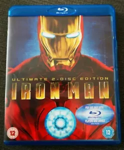 IRON MAN - 2 DISC BLU-RAY - USED VERY GOOD - FREE POST ! - Foto 1 di 1