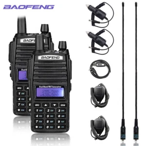 BAOFENG UV-82 WALKIE TALKIE DUAL PTT VHF/UHF 2M/70CM DUAL BAND SCHAMBEIN ZWEIWEGE RADIO - Bild 1 von 19